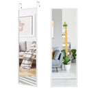 Full Length Metal Door Mirror with Adjustable Hook