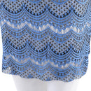 Jewel Neck Sleeveless Zippered Lace Mini Dress for Ladies