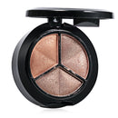 Cosmetic Makeup Neutral 3 Warm Color Eye Shadow with Mirror Brush