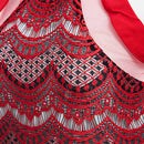 Jewel Neck Sleeveless Zippered Lace Mini Dress for Ladies