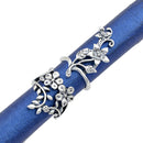 Antique Silver Color With Flower Rings Set 4pcs