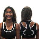 stretch seamless high impact hot organic strappy seamless sports yoga bra