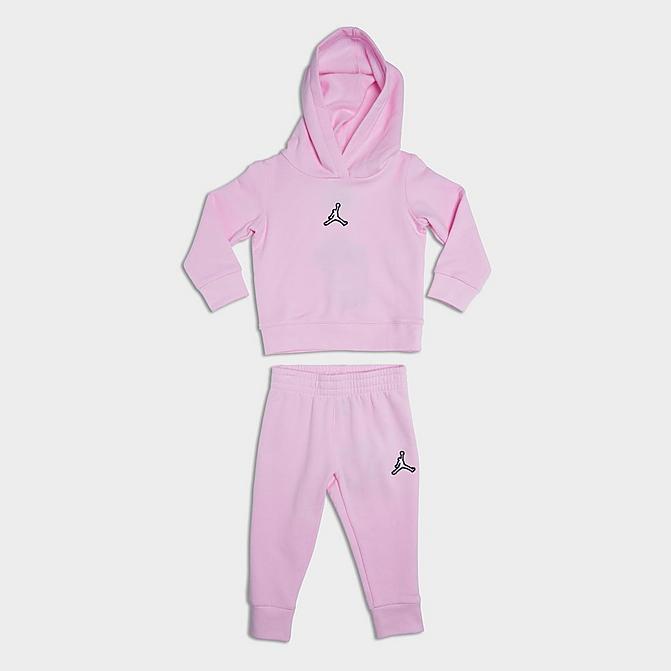 GIRLS' INFANT JORDAN JUMPMAN ESSENTIALS FLEECE HOODIE AND JOGGER PANTS SET