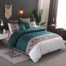 Bohemia style Duvet Cover plain color pattern retro style 2/3pcs Duvet Cover Sets