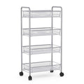 4 Tier Storage Rack Trolley Cart