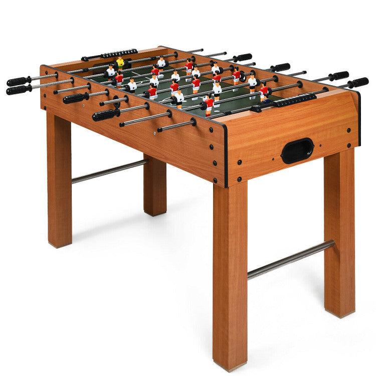 48 Inch Foosball Table Indoor Soccer Game - Brown