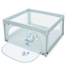 Large Safety Play Center Yard with 50 Balls for Baby Infant - White