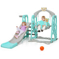 3-in-1 Toddler Climber and Swing Set Slide Playset