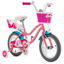 Kids Bicycle with Training Wheels and Basket for Boys and Girls Age 3-9 Years - Medium