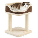 Multi-Level Cat Climbing Tree with Scratching Posts and Large Plush Perch