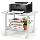 Under Desk Printer Stand with 360-degree Swivel Casters