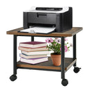 Under Desk Printer Stand with 360-degree Swivel Casters