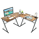 59 Inch L-Shaped Desk Corner Computer Desk with Round Corner