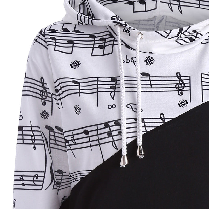 Music Note Two Tone Hoodie