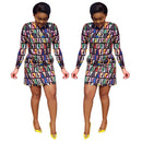 African Dashiki printed dress