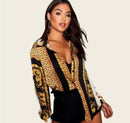 African Women Clothing Dashiki one-piece long sleeves