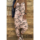 Women Jumpsuits Camouflage Print Spaghetti Strap V Neck Sleeveless