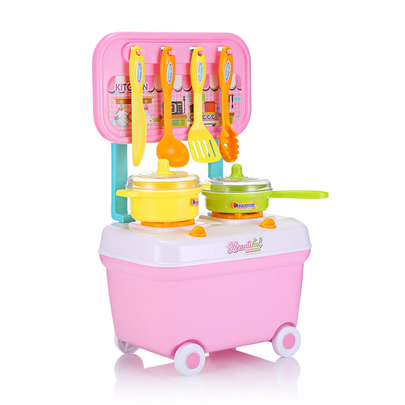 Kids Household Playset Simulation Kitchen Toys Small Cart