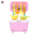 Kids Household Playset Simulation Kitchen Toys Small Cart