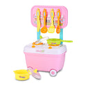 Kids Household Playset Simulation Kitchen Toys Small Cart