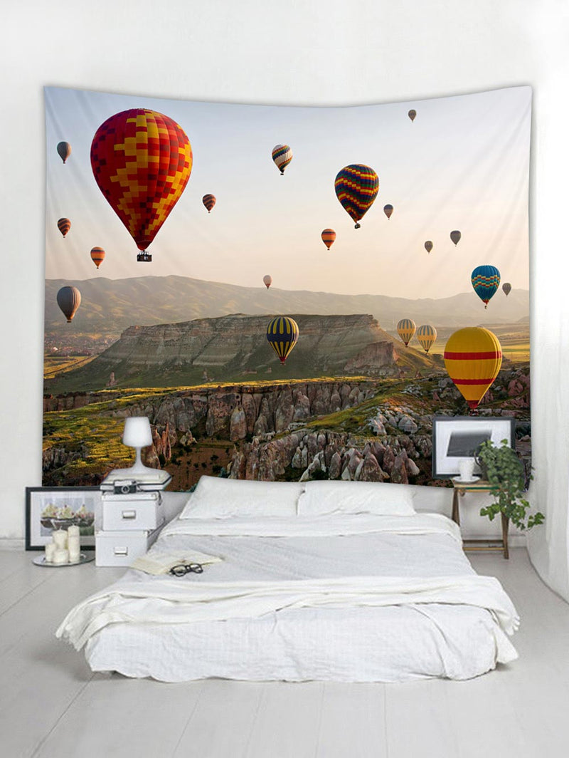 Hot Air Balloon Print Wall Tapestry