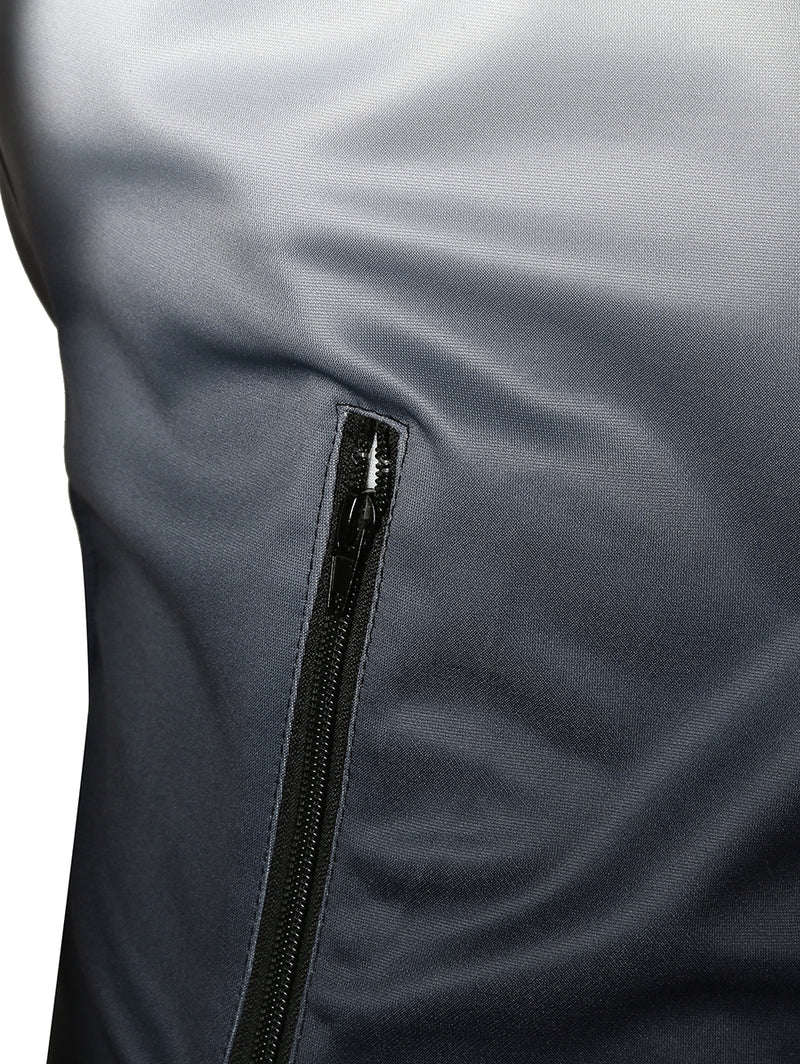 Raglan Sleeve Zip Pocket Drawstring Hoodie