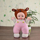 Interactive Sleep Appease Elk Baby Doll with Music Plush Toys Christmas Gift