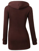 Hooded Plus Size Duffle Coat