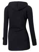 Hooded Plus Size Duffle Coat