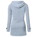 Hooded Plus Size Duffle Coat