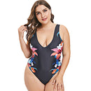 Floral Print Padded Plus Size Swimwear