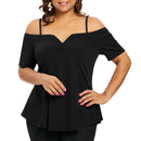 Plus Size Short Sleeve Cami T-shirt