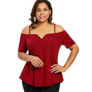 Plus Size Short Sleeve Cami T-shirt