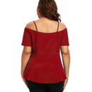 Plus Size Short Sleeve Cami T-shirt