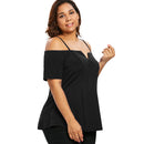 Plus Size Short Sleeve Cami T-shirt