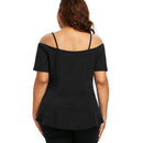 Plus Size Short Sleeve Cami T-shirt