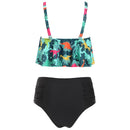 Dinosaur Print High Waist Bikini Set