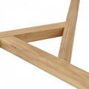 Round Glass Coffee Table Easy Assembly with Tempered Glass Top Wood Base