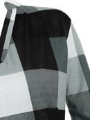 Plus Size Roll Up Sleeve Checked Top