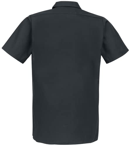 Short Sleeve work utility shirts, Black, XX-Large US