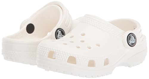 Crocs Kids' Classic Clog , White/White, 4 Big Kid