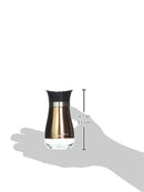 Cafe Contempo Elegant Glass Salt and Pepper Shakers Dispenser,  Jar Bottle 4.4 oz,