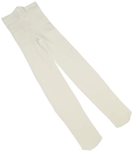 Jefferies Socks Girls 2-6x Pima Cotton Tights, Ivory, 4-6 Years