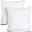 Throw Pillows Insert (Pack of 2, White) - 18 x 18 Inches Bed and Couch Pillows