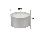 Long Burning Tea Light Candles, 6 to 7 Hour Extended Burn Time, White