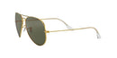 Ray-Ban Rb3025 Classic Pilot Sunglasses, Gold/Green Polarized, 58 mm