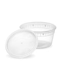 Plastic Deli Food Storage Containers with Airtight Lids [12 oz. - 48 Sets]