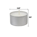 Long Burning Tea Light Candles, 6 to 7 Hour Extended Burn Time, White