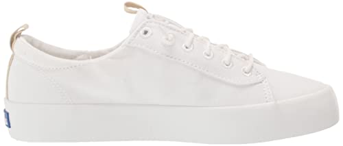 Keds Women's Core Kickback Canvas Sneaker, White, 9