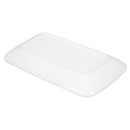 Set of 8 Pieces 8 Inch Rectangular Porcelain Platters Dessert, Appetizer, Salad Plates